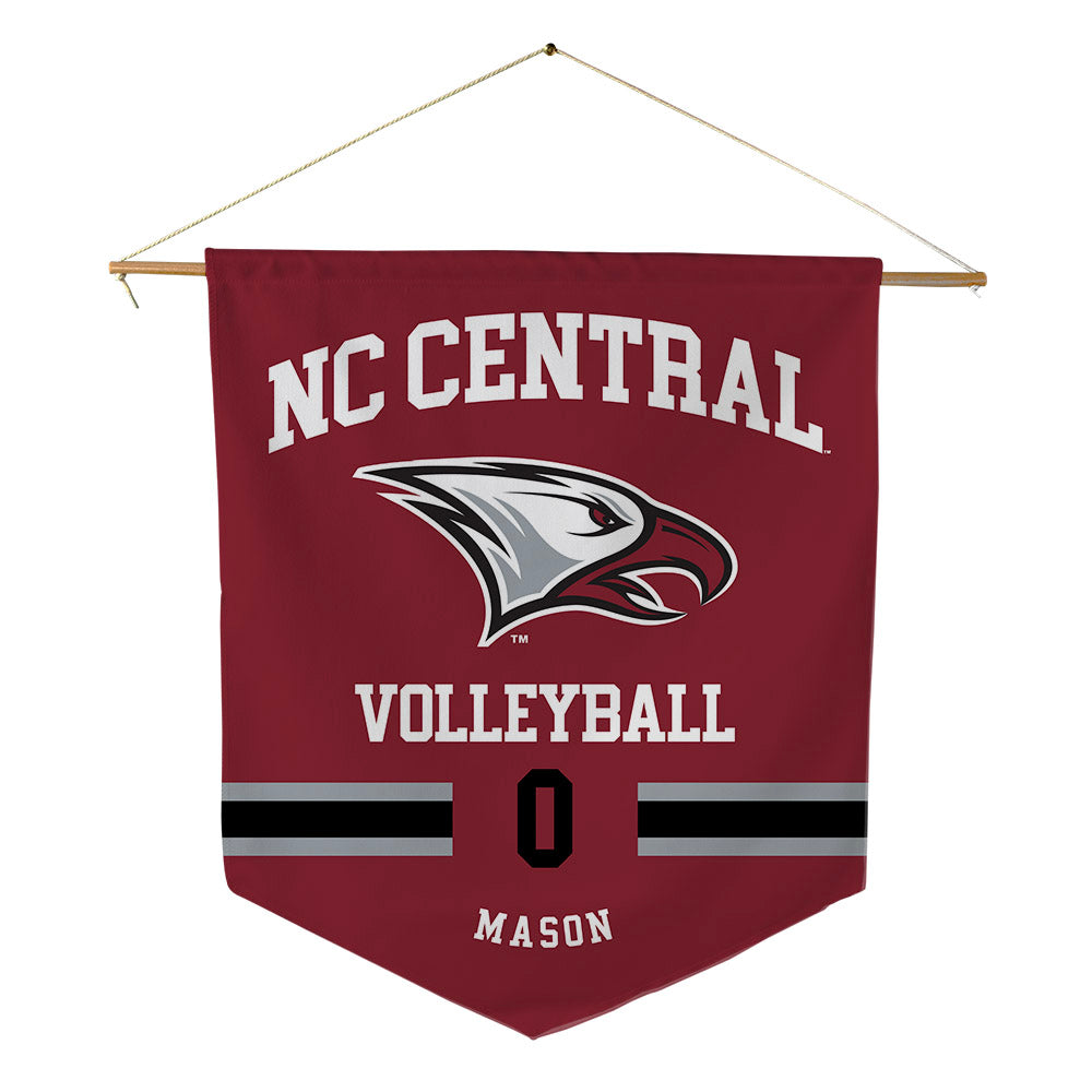 NCCU - NCAA Women's Volleyball : Jenelle Mason - Pennant - 18" x 21"-0