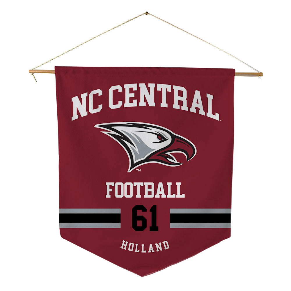 NCCU - NCAA Football : Tyshon Holland - Pennant - 18" x 21"-0