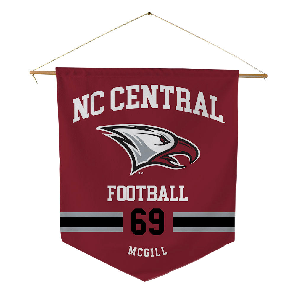 NCCU - NCAA Football : Jordan McGill - Pennant - 18" x 21"-0