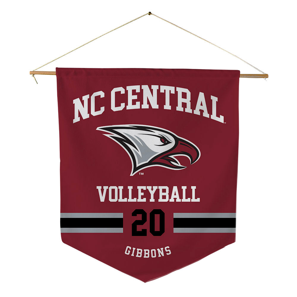 NCCU - NCAA Women's Volleyball : Hailey Gibbons - Pennant - 18" x 21"-0