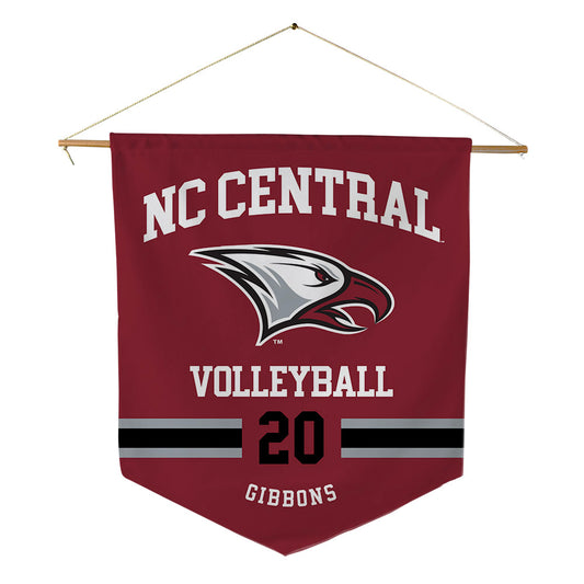 NCCU - NCAA Women's Volleyball : Hailey Gibbons - Pennant - 18" x 21"-0