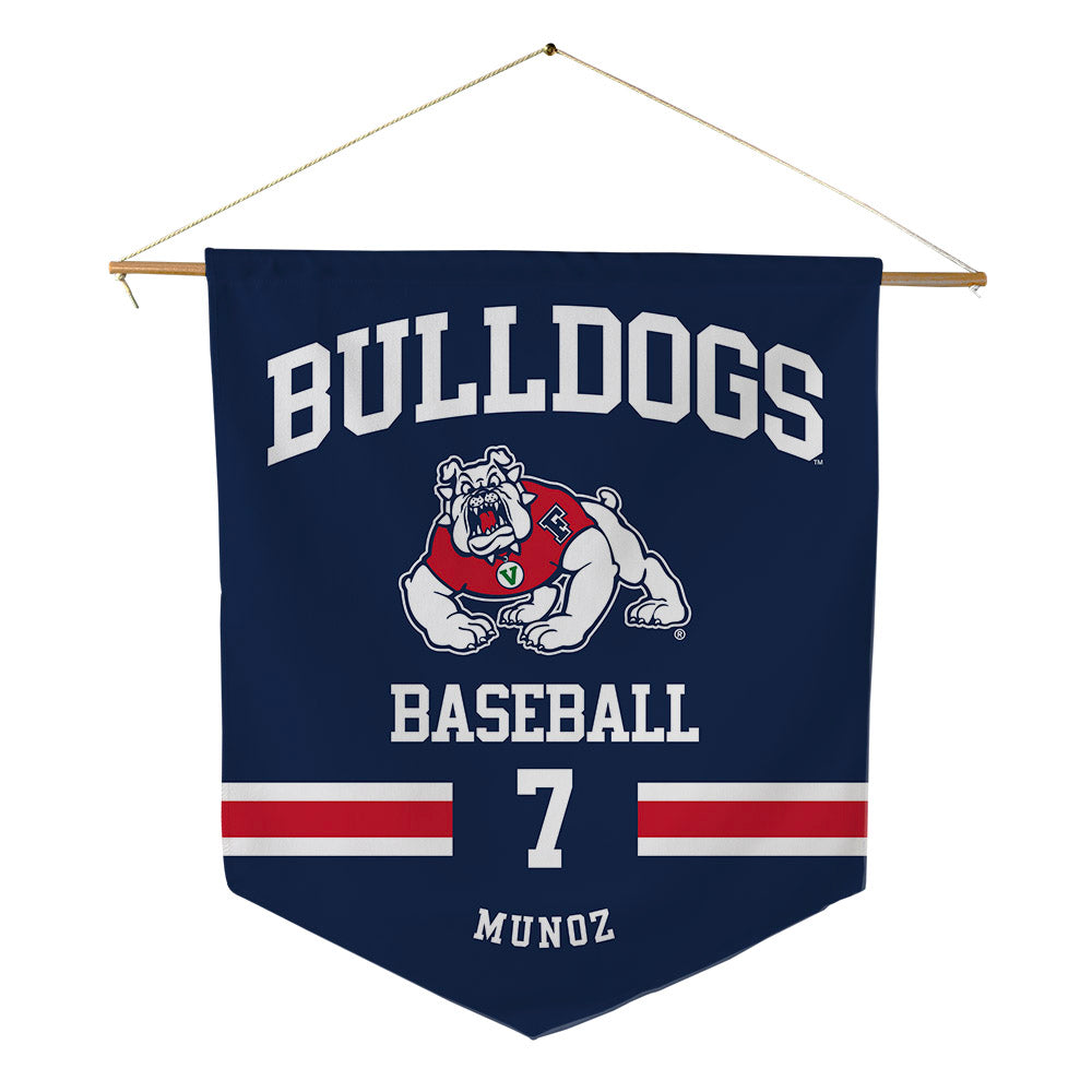 Fresno State - NCAA Baseball : Ayden Munoz - Pennant - 18" x 21"-0