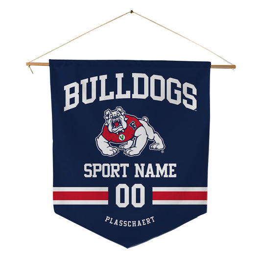 Fresno State - NCAA Baseball : Zach Plasschaert - Pennant - 18" x 21"-0