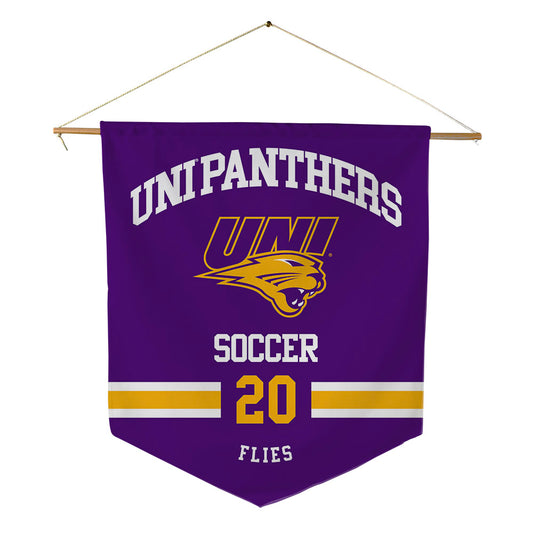Northern Iowa - NCAA Women's Soccer : Allison Flies - Pennant - 18" x 21"-0
