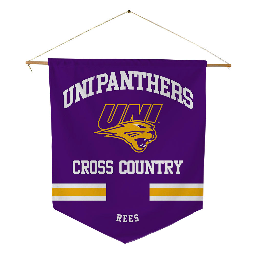 Northern Iowa - NCAA Men's Cross Country : Micah Rees - Pennant - 18" x 21"-0