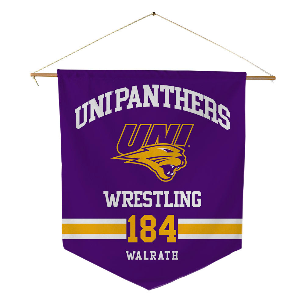 Northern Iowa - NCAA Wrestling : C.J. Walrath - Pennant - 18" x 21"-0