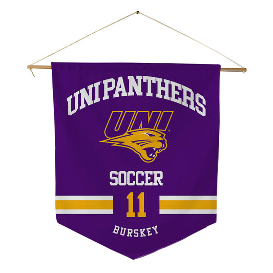 Northern Iowa - NCAA Women's Soccer : Sydney Burskey - Pennant - 18" x 21"-0