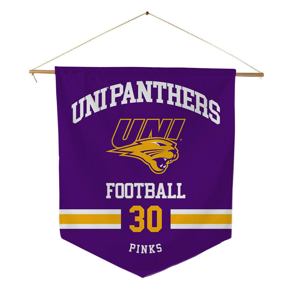 Northern Iowa - NCAA Football : Isaiah Pinks - Pennant - 18" x 21"-0