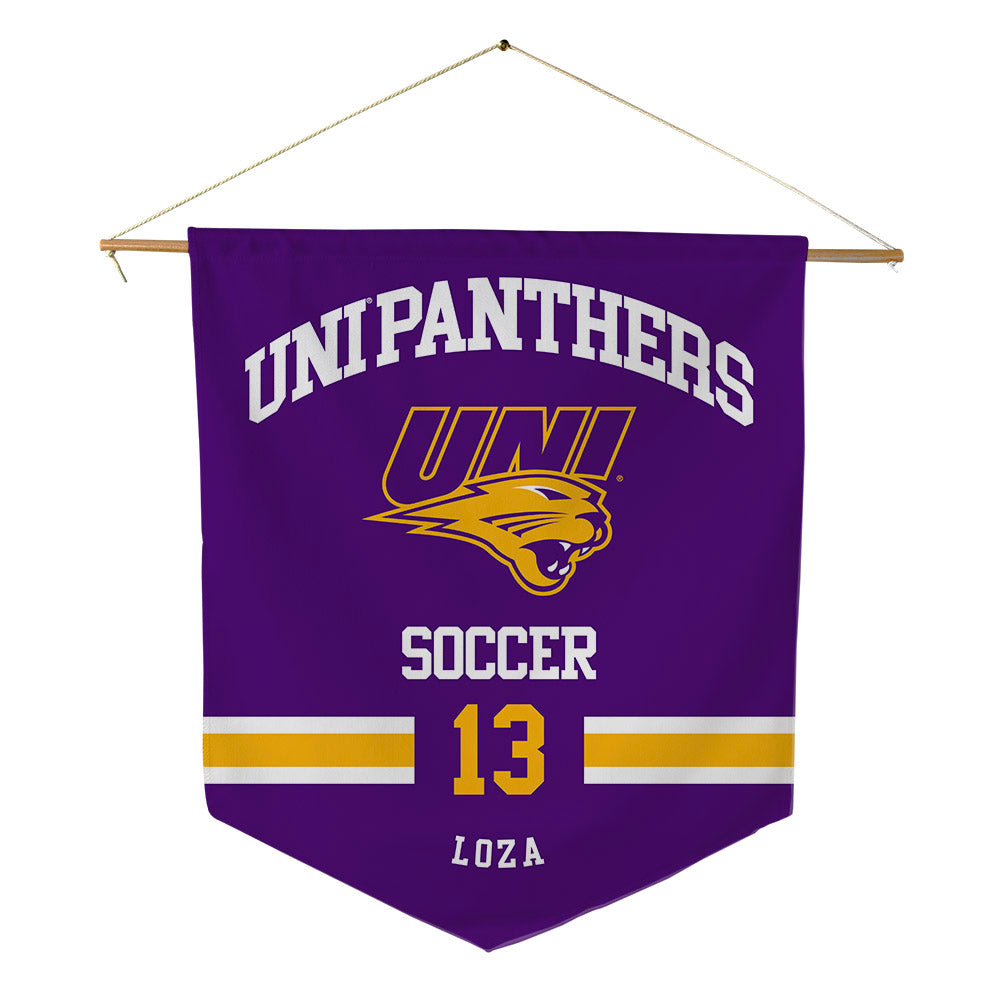 Northern Iowa - NCAA Men's Soccer : Giselle Loza - Pennant - 18" x 21"-0