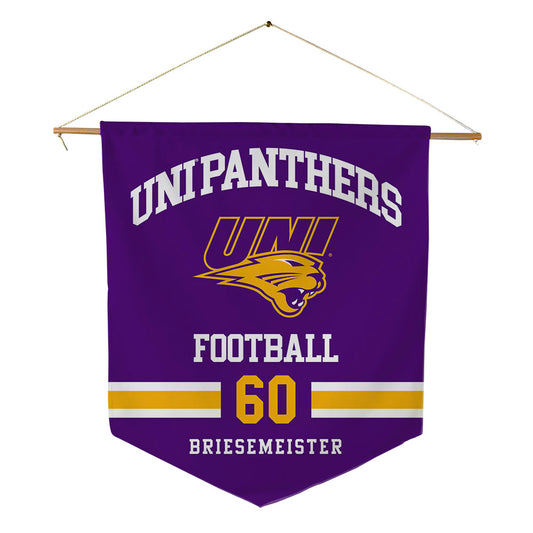 Northern Iowa - NCAA Football : Joe Briesemeister - Pennant - 18" x 21"-0