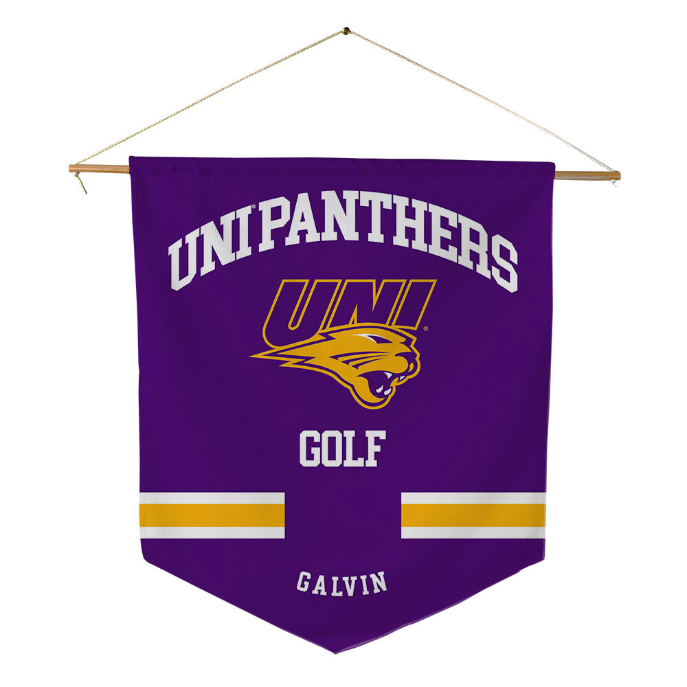 Northern Iowa - NCAA Men's Golf : Anthony Galvin - Pennant - 18" x 21"-0