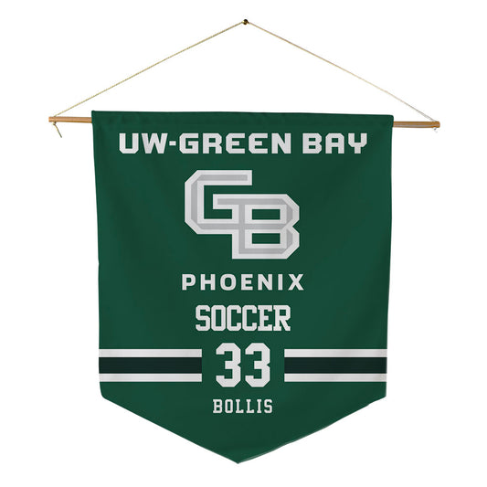 UW Green Bay - NCAA Women's Soccer : Sydney Bollis - Pennant - 18" x 21"-0