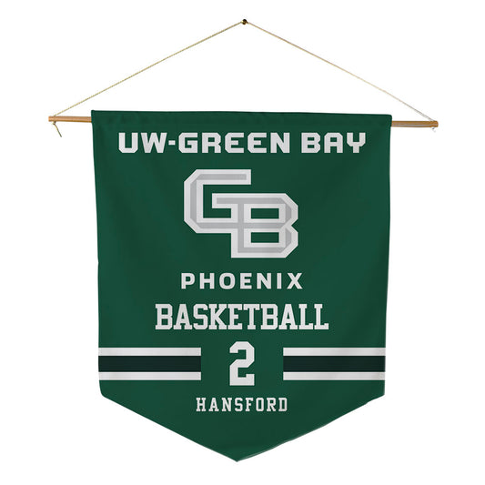 UW Green Bay - NCAA Women's Basketball : Lily Hansford - Pennant - 18" x 21"-0