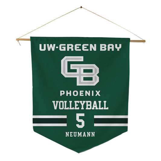 UW Green Bay - NCAA Women's Volleyball : Olivia Neumann - Pennant - 18" x 21"-0