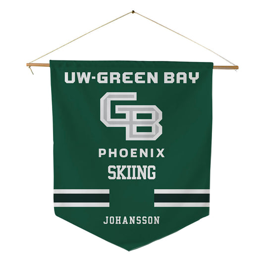 UW Green Bay - NCAA Skiing : Fisk Johansson - Pennant - 18" x 21"-0