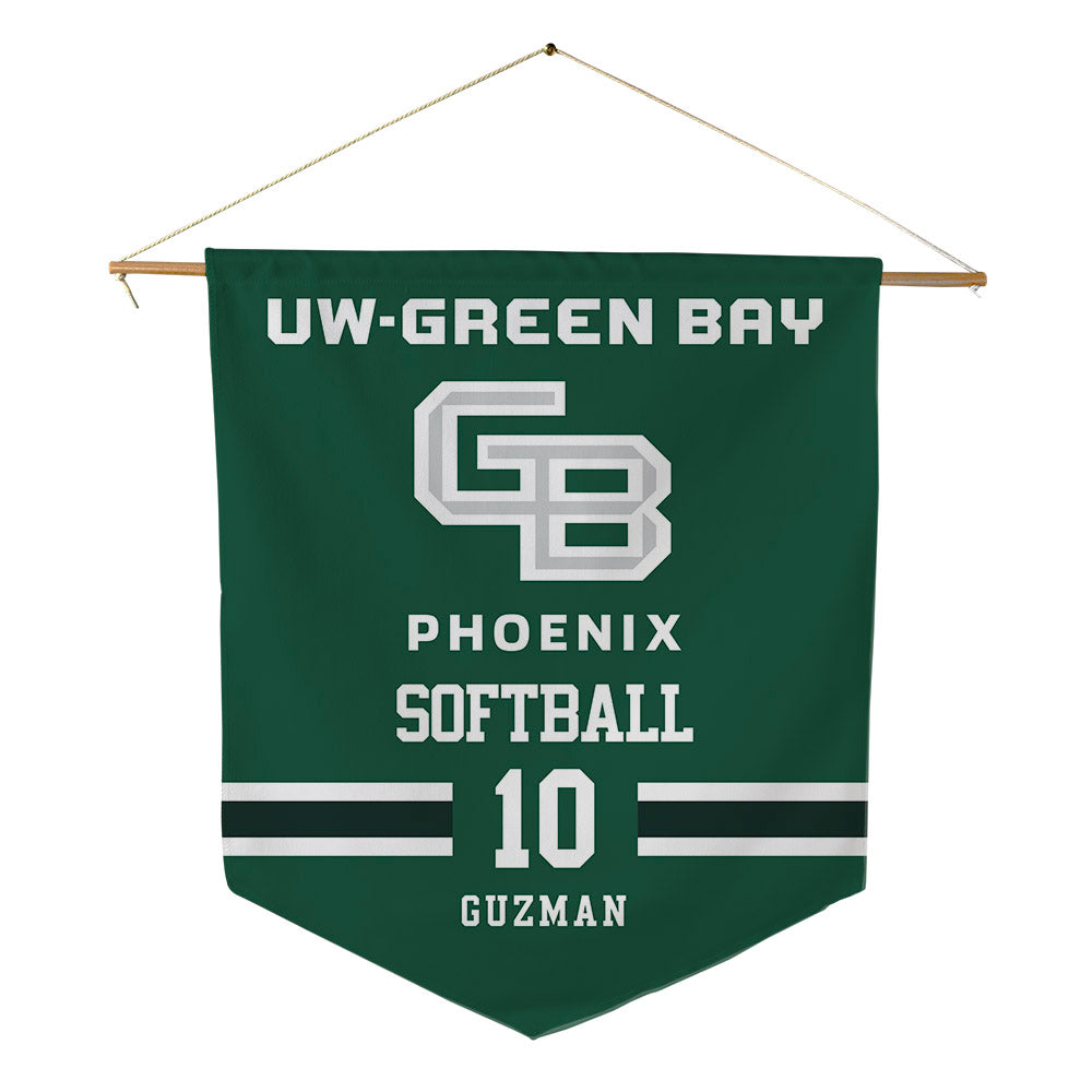 UW Green Bay - NCAA Softball : Viviana Guzman - Pennant - 18" x 21"-0