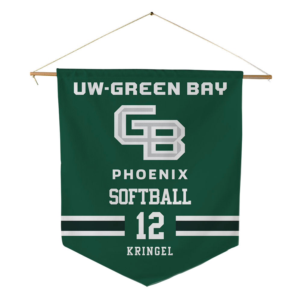 UW Green Bay - NCAA Softball : Paeton Kringel - Pennant - 18" x 21"-0