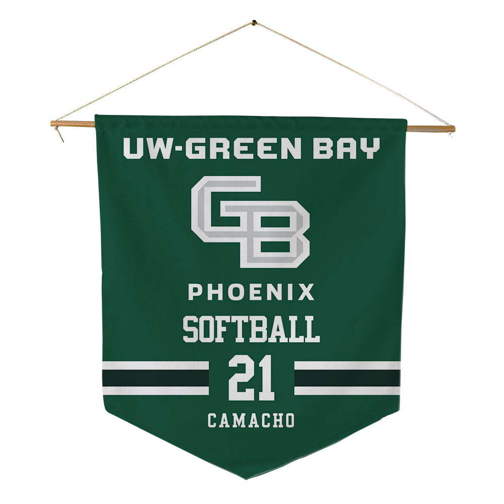 UW Green Bay - NCAA Softball : Gianna Camacho - Pennant - 18" x 21"-0