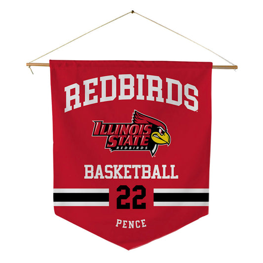 Illinois State - NCAA Men's Basketball : Ty Pence - Pennant - 18" x 21"-0