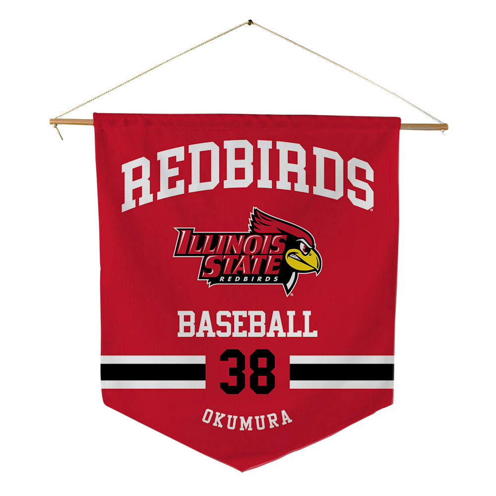 Illinois State - NCAA Baseball : Shuto Okumura - Pennant - 18" x 21"-0
