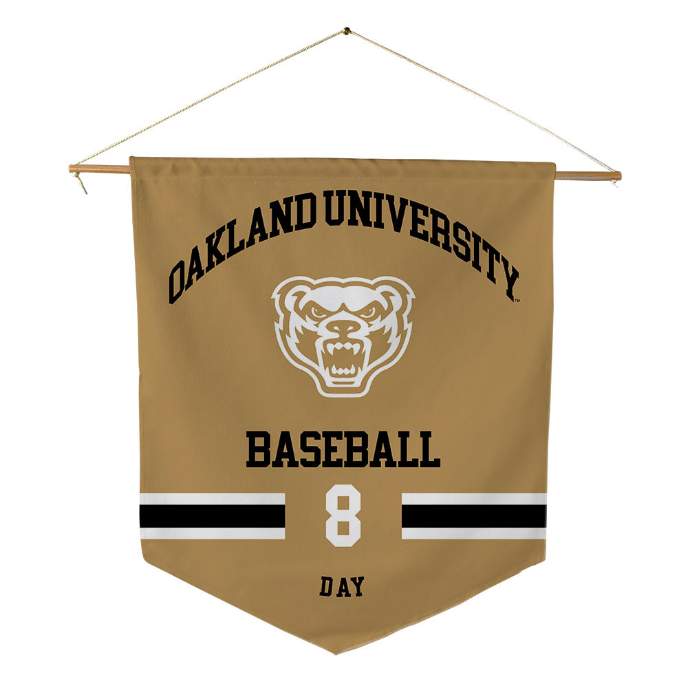 Oakland - NCAA Baseball : Lucas Day - Pennant - 18" x 21"-0