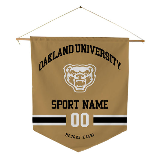 Oakland - NCAA Men's Basketball : William Beugre kassi - Pennant - 18" x 21"-0