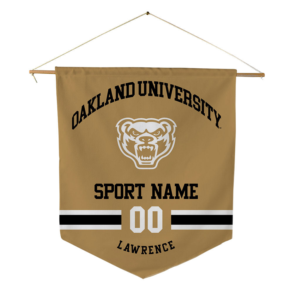 Oakland - NCAA Women's Basketball : Kyra Lawrence - Pennant - 18" x 21"-0