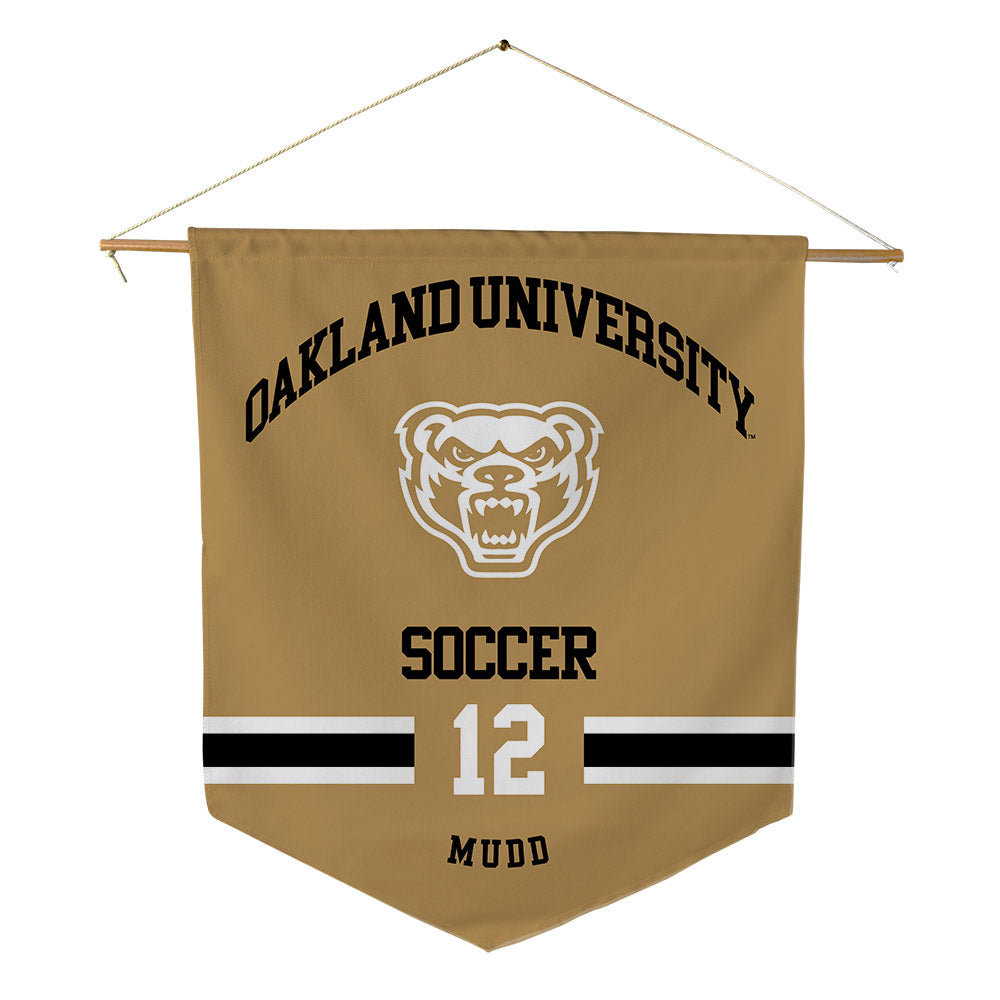 Oakland - NCAA Women's Soccer : Frankie Mudd - Pennant - 18" x 21"-0