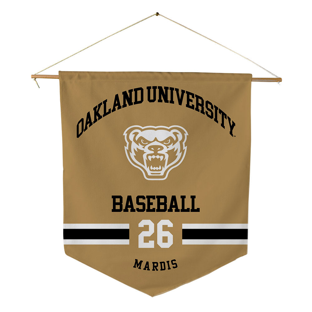 Oakland - NCAA Baseball : Nick Mardis - Pennant - 18" x 21"-0