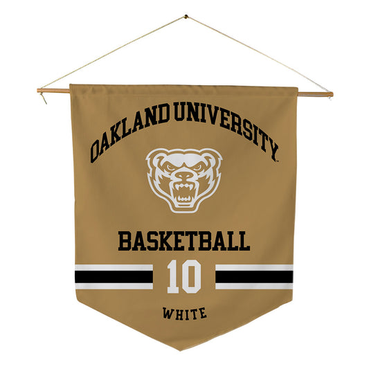 Oakland - NCAA Men's Basketball : Brett White - Pennant - 18" x 21"-0
