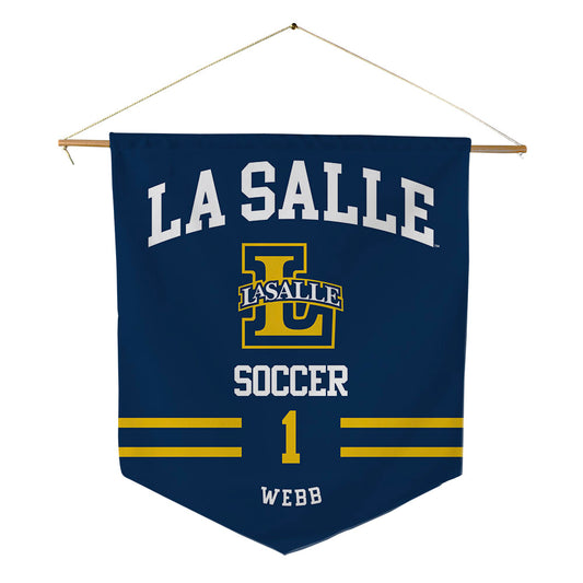 La Salle - NCAA Men's Soccer : Kiernan Webb - Pennant - 18" x 21"-0