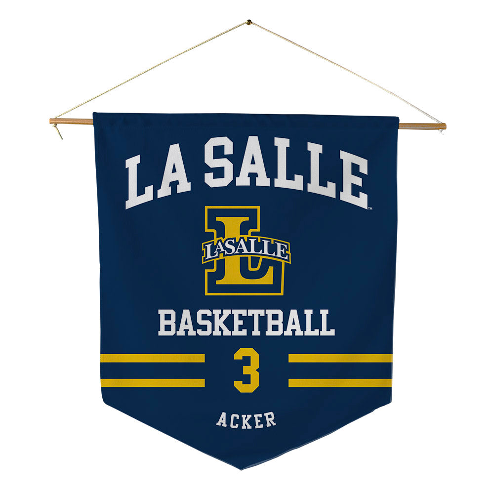 La Salle - NCAA Men's Basketball : Eric Acker - Pennant - 18" x 21"-0