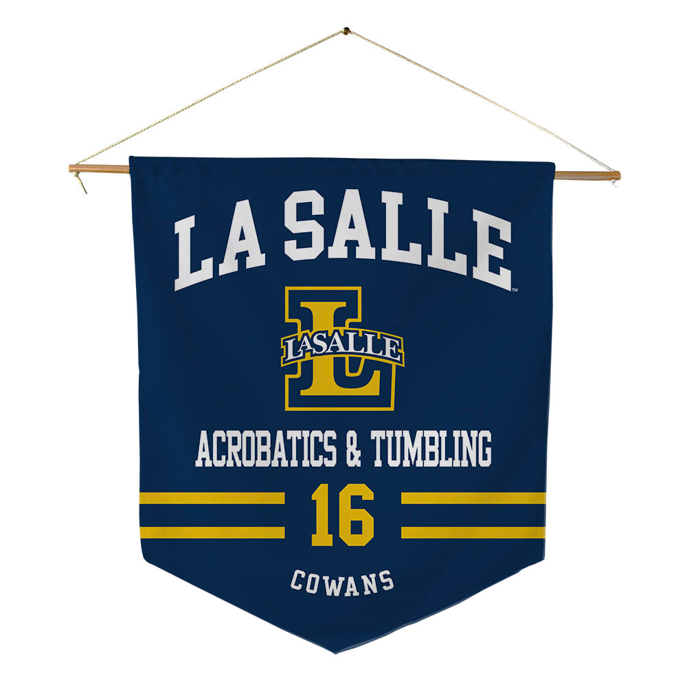 La Salle - NCAA Acrobatics & Tumbling : A'zya Cowans - Pennant - 18" x 21"-0