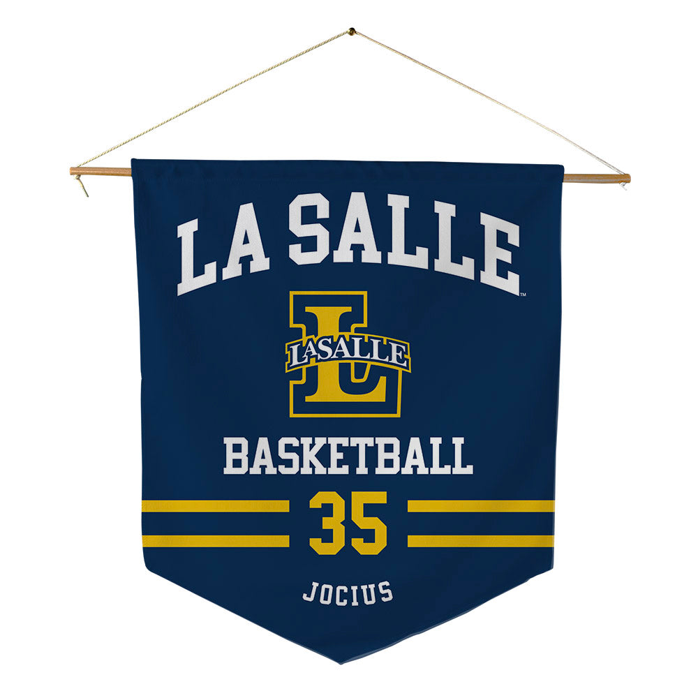 La Salle - NCAA Men's Basketball : Rokas Jocius - Pennant - 18" x 21"-0