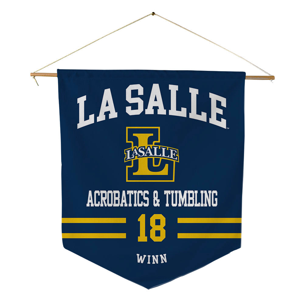 La Salle - NCAA Acrobatics & Tumbling : Xiana Winn - Pennant - 18" x 21"-0