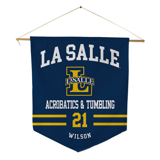 La Salle - NCAA Acrobatics & Tumbling : Janiy'a Wilson - Pennant - 18" x 21"-0