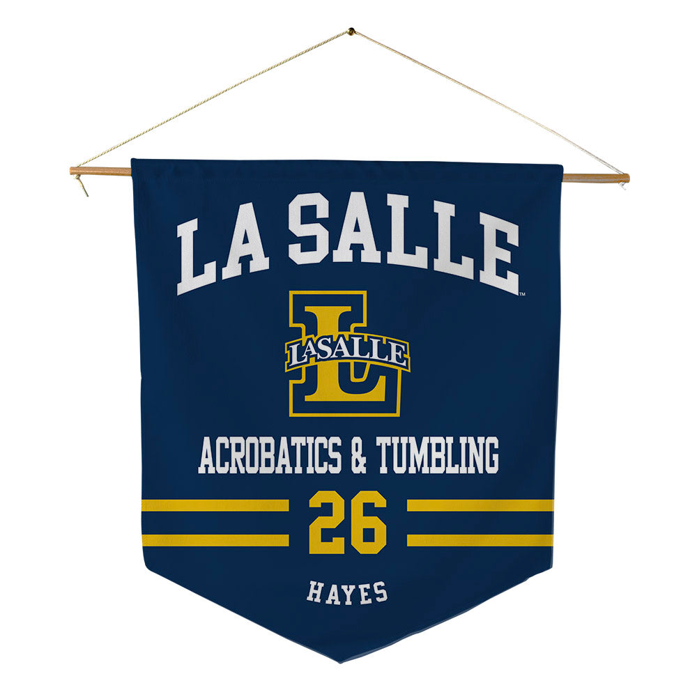 La Salle - NCAA Acrobatics & Tumbling : Sydnee Hayes - Pennant - 18" x 21"-0