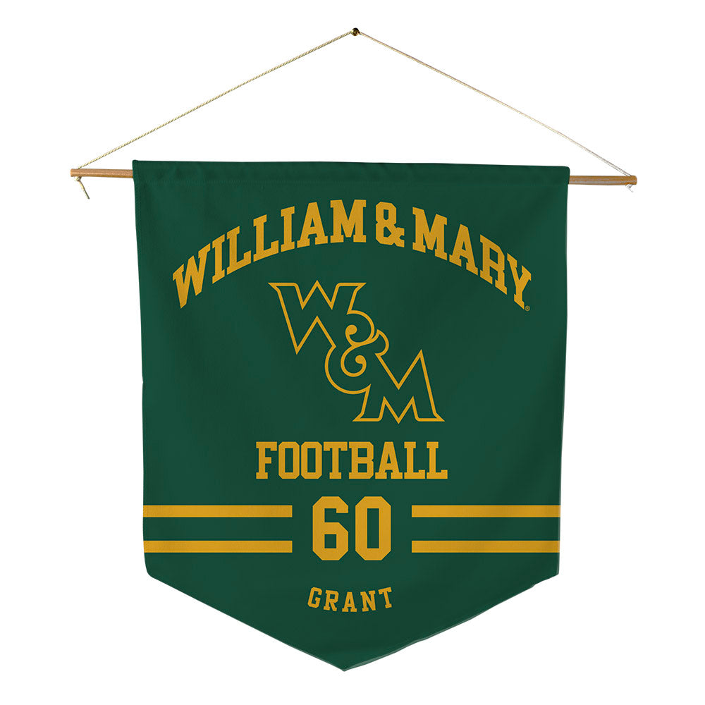 William & Mary - NCAA Football : Charles Grant - Pennant - 18" x 21"-0