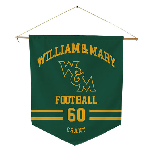 William & Mary - NCAA Football : Charles Grant - Pennant - 18" x 21"-0