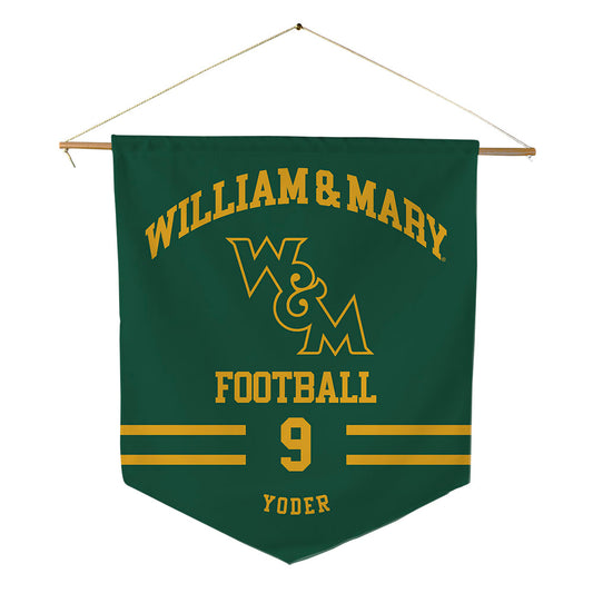 William & Mary - NCAA Football : Bronson Yoder - Pennant - 18" x 21"-0