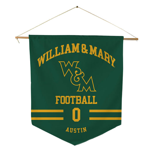 William & Mary - NCAA Football : Kai Austin - Pennant - 18" x 21"-0