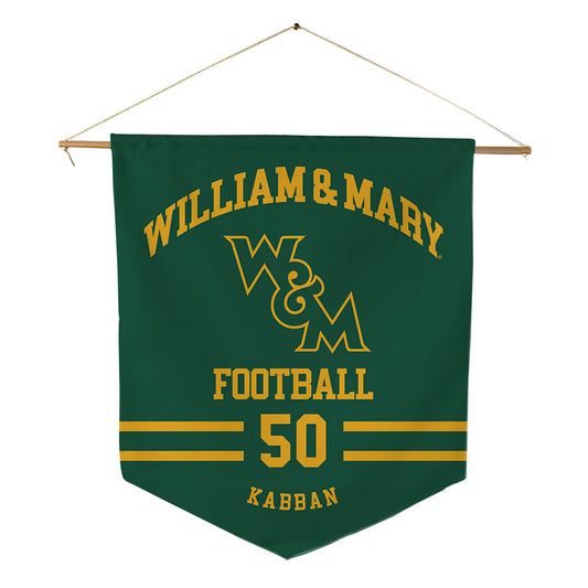 William & Mary - NCAA Football : Michael Kabban - Pennant - 18" x 21"-0