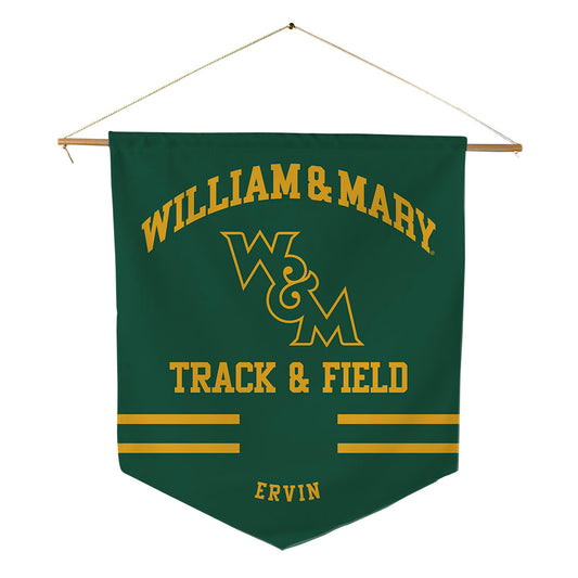William & Mary - NCAA Women's Track & Field : Emily Ervin - Pennant - 18" x 21"-0