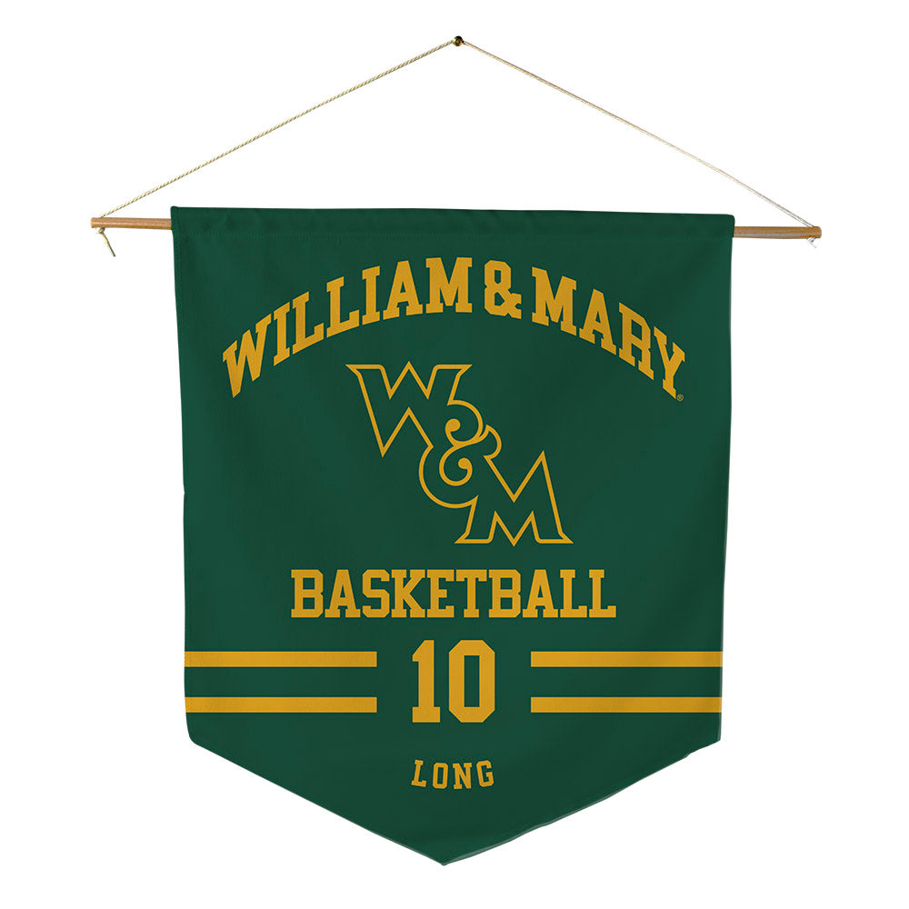 William & Mary - NCAA Women's Basketball : Marley Long - Pennant - 18" x 21"-0