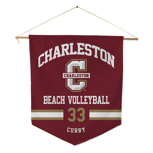 Charleston - NCAA Beach Volleyball : Liz Curry - Pennant - 18" x 21"-0
