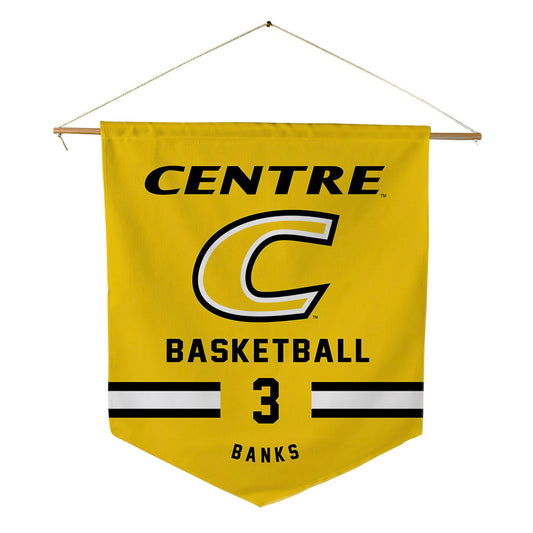 Centre College - NCAA Men's Basketball : Jaxson Banks - Pennant - 18" x 21"-0