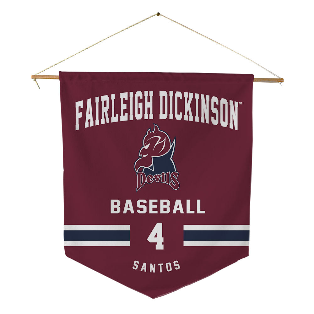 FDU - NCAA Baseball : Aaron Santos - Pennant - 18" x 21"-0