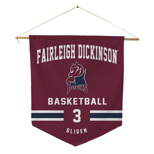 FDU - NCAA Men's Basketball : Heru Bligen - Pennant - 18" x 21"-0