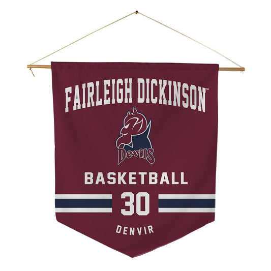 FDU - NCAA Men's Basketball : Frankie Denvir - Pennant - 18" x 21"-0