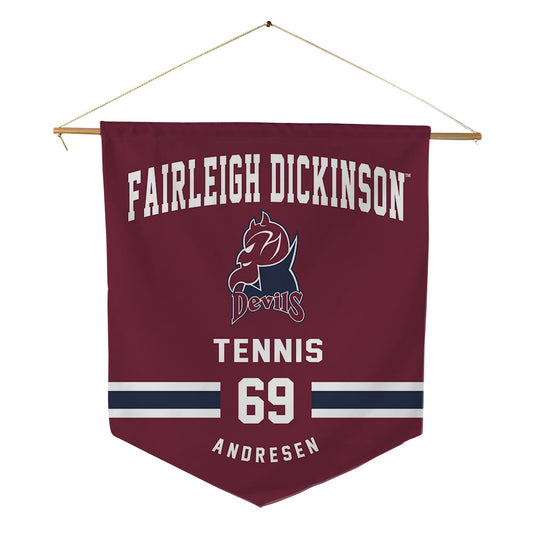 FDU - NCAA Men's Tennis : Jaden Andresen - Pennant - 18" x 21"-0